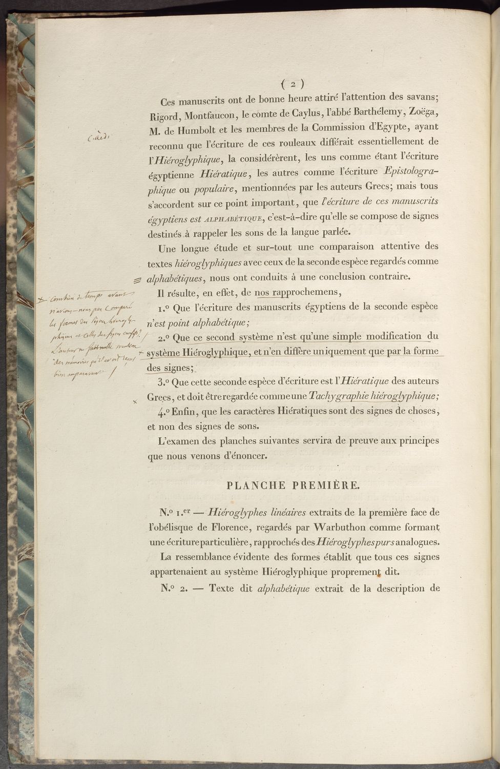 De l’écriture hiératique des anciens égyptiens par M. J.-F. Champollion le jeune (p.2)