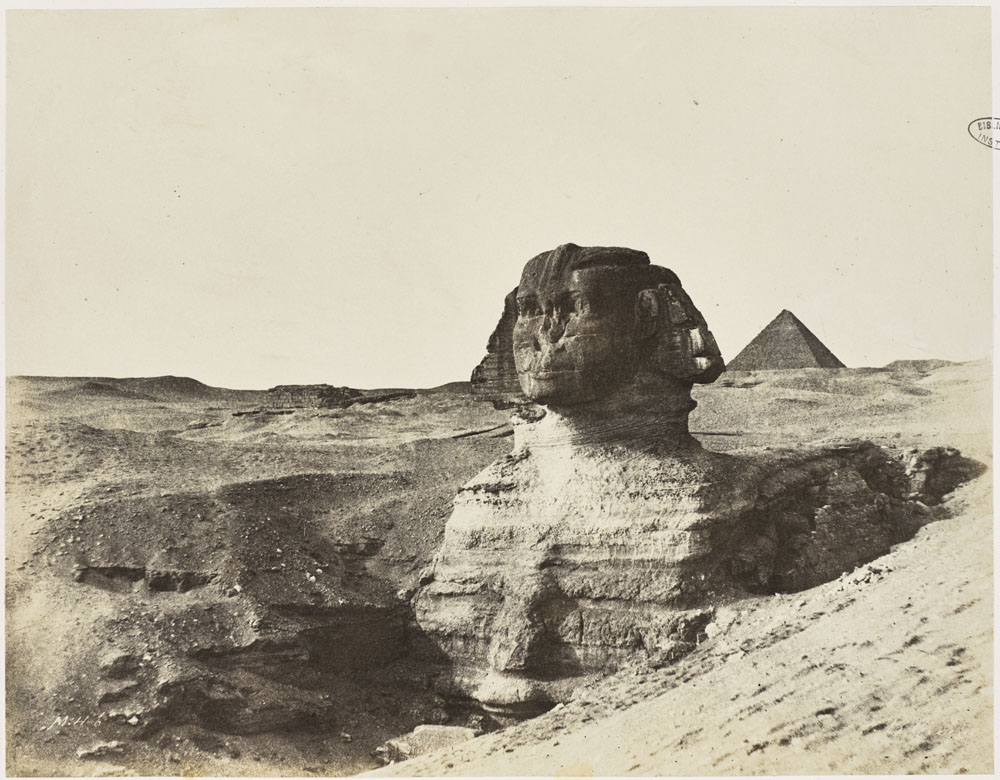 John Beasly Greene. Giseh : sphinx. Fol N. 142 H. © RMN-Grand Palais (Institut de France) / Benoît Touchard