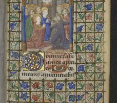 Pentecôte, Heures à l’usage de Troyes, Bib. Mazarine Ms 511 f. 143