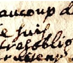 Lettre de Descartes du 27 mai 1641 (signature) / © Bibliothèque de l'Institut de France Lettre de Descartes du 27 mai 1641 signature