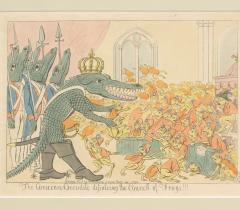 The Corsican crocodile dissolving the council of frogs. © Fondation Dosne-Thiers de l'Institut de France-Bibliothèque Thiers The Corsican crocodile dissolving the council of frogs. © Fondation Dosne-Thiers de l'Institut de France-Bibliothèque Thiers