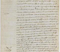 Lettre autographe de Descartes au père Marin Mersenne 1
