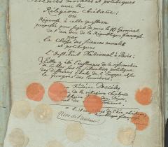  Manuscrits du concours : Mémoire 3 © Bibliothèque de l'Institut de France