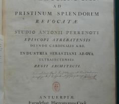 Document du mois : Thermes de Dioclétien, page de titre