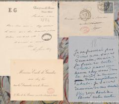 Correspondance d'Emile de Girardin. © Bibliothèque de l'Institut de France Correspondance d'Emile de Girardin. © Bibliothèque de l'Institut de France