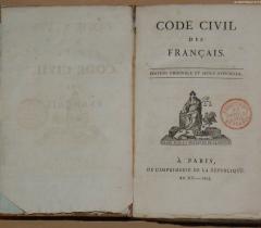 "Code civil des Français" de 1804. © - Bibliothèque de l'Institut de France