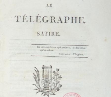 HUGO (Victor). Le Télégraphe © Bibliothèque de l'Institut de France